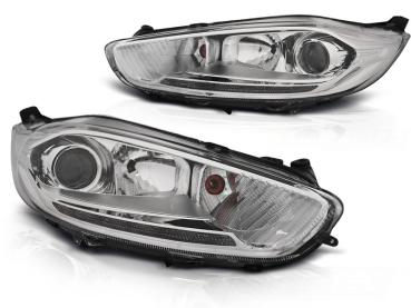 Scheinwerfer DRL LED Tagfahrlicht für Ford Fiesta MK7 Bj. 13-17 Chrom